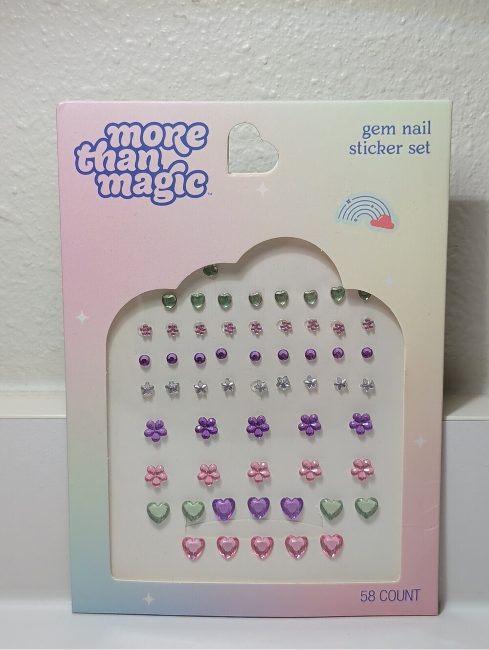 More Than Magic Gem Nail Sticker Set 58 Count Target Brand 3D Manicure Art